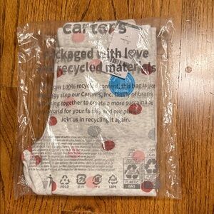 Carter's Gray Leggings with Red Dots
